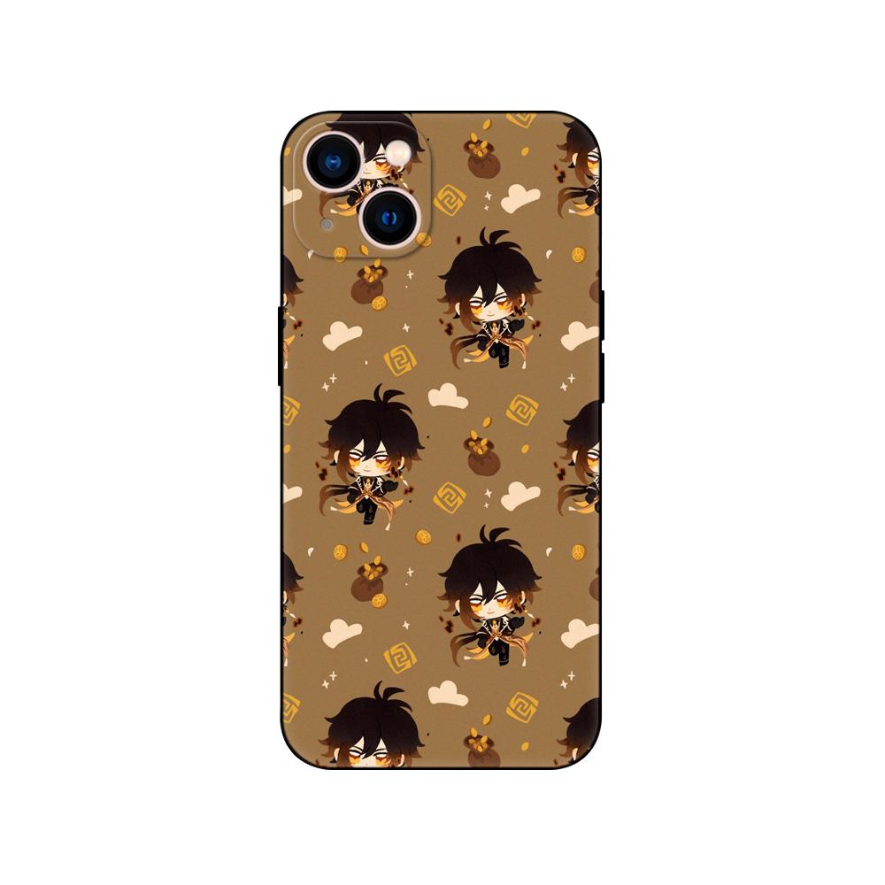 Черный чехол из ТПУ для OPPO A16 A16S A55 A94 F17 F19 Pro Reno 4 5 Lite 6 4G 5G Genshin Impact Girls