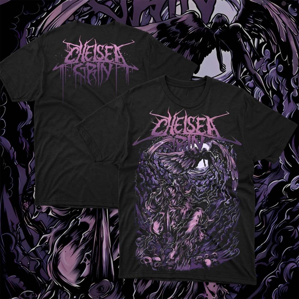 Chelsea Grin Dead Core Группа Темный Рок Повседневная Футболка Мужская и Женская Люксовый Бренд Топ