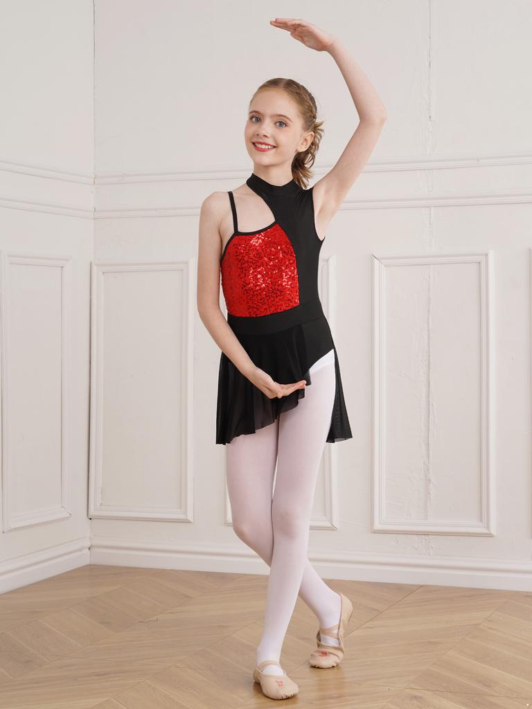 Фигурное катание на коньках, роликовые коньки, Холтер, балетное танцевальное трико, платье, художественный гимнастический костюм для детей, девочек