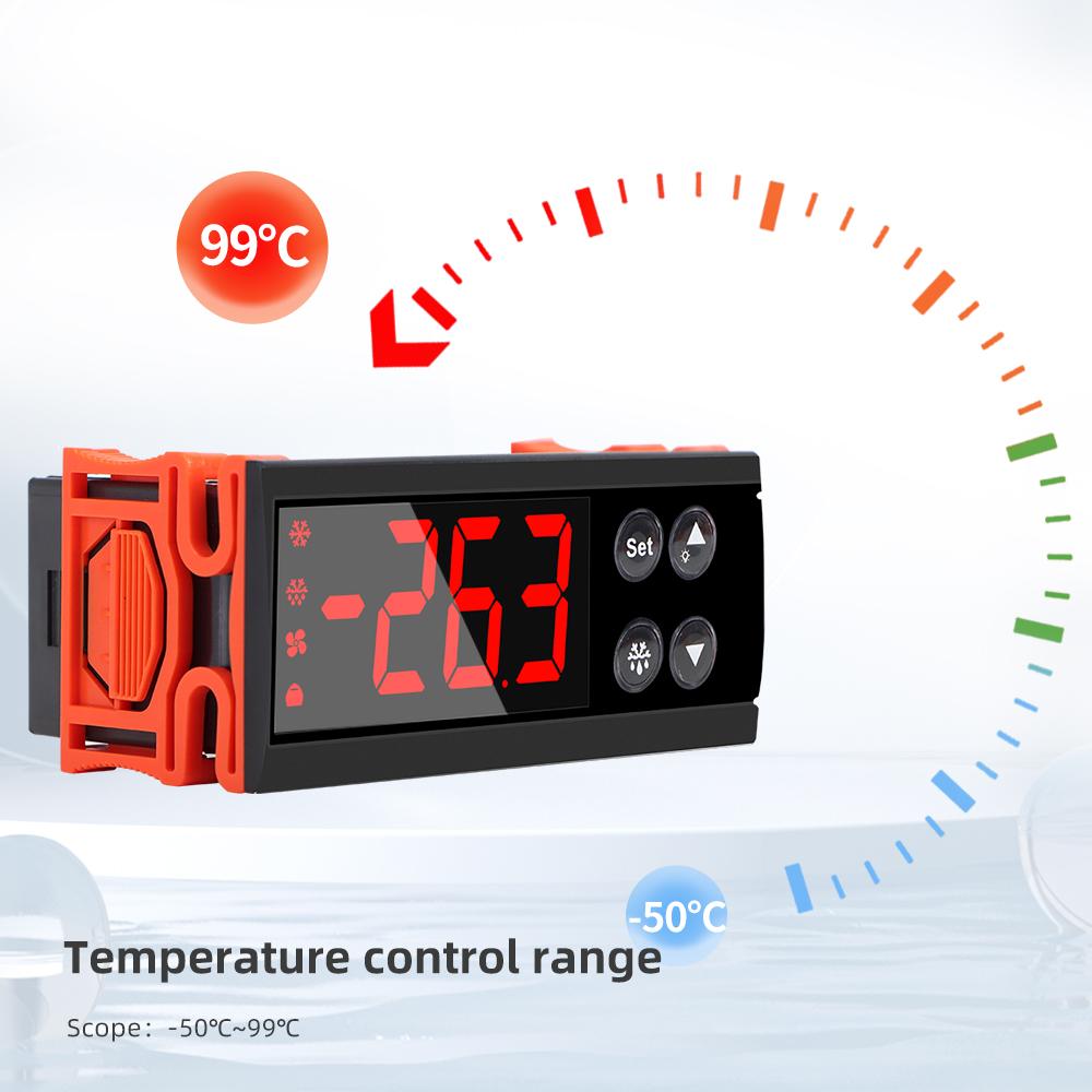 12V 24V 220VAC Digital LED Temperature Controller ECS-961NEO For Incubator Cooling Heating Switch Thermostat NTC Sensor