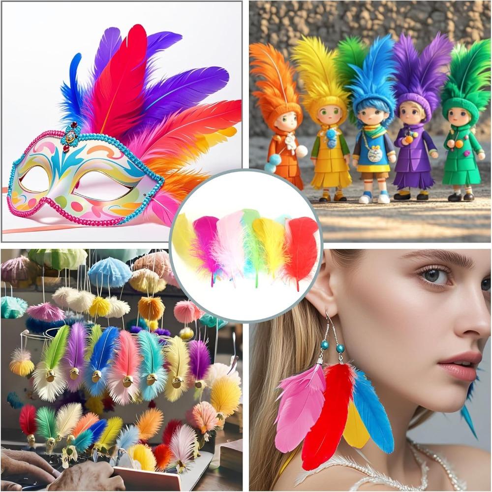 50PCS 12-18cm Swan Feather Plume Dream Catcher Feathers Wedding Party Handicraft Accessories