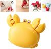 Crab-Shaped 4-in-1 Magnetic Bottle Opener Retractable Box Cutter Mini Scissors and Jar Opener - Compact Kitchen Gadget for Home and Office Yellow