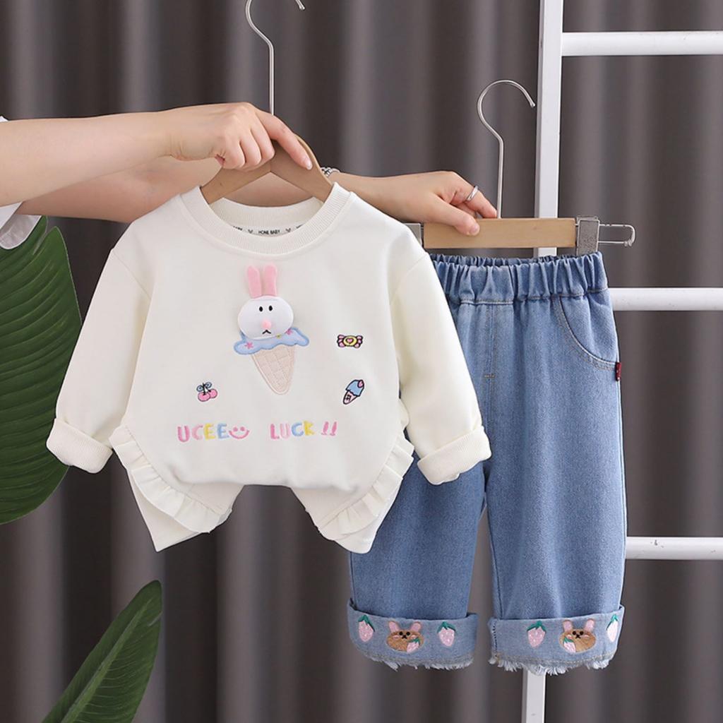 Детский повседневный комплект с длинным рукавом, удобные наряды для повседневной носки