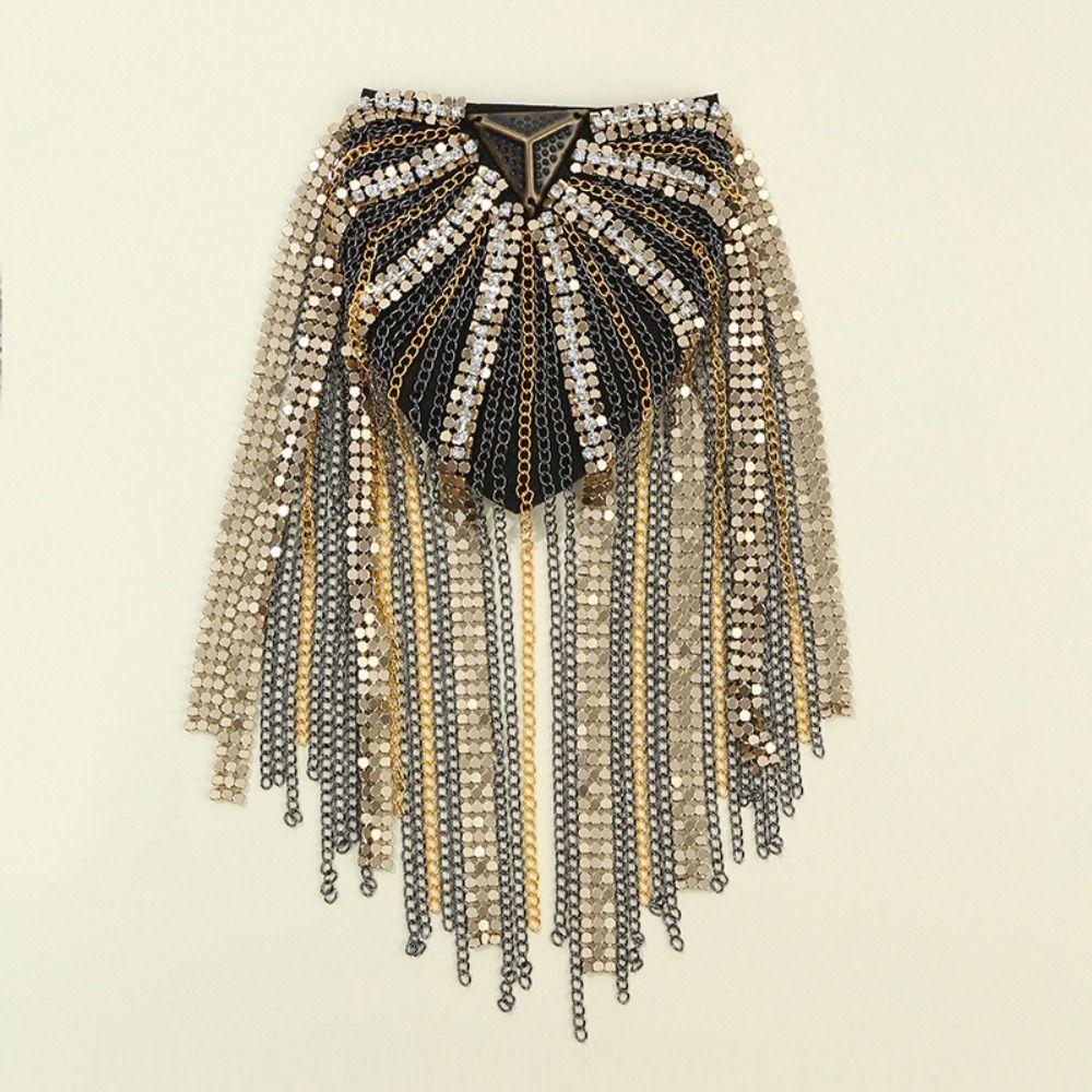 Брошь Брошь Погон Погоны Куртка Винтажная Брошь Изысканная Кисточка Цепочка Погон Мужские