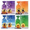 50pcs OPP Sugar Cookies Bag Kids Favors Gift Wrapping Bag New Halloween Candy Bag  Halloween