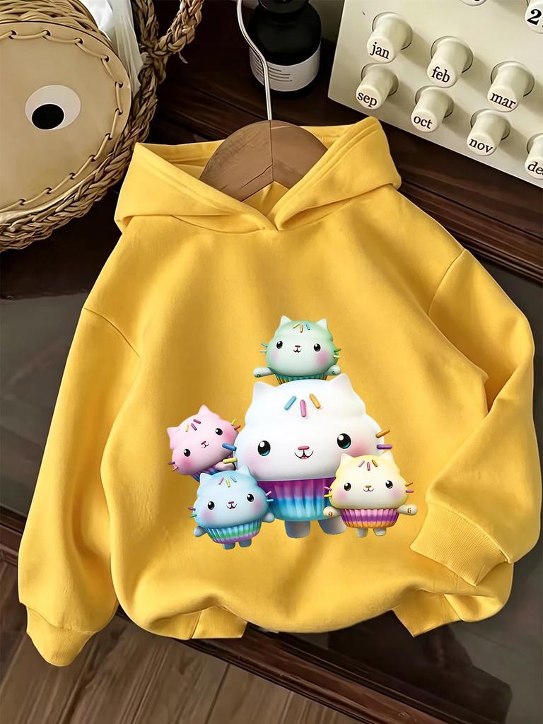 Playful Gabby's Dollhouse Pullover Hoodie Kids Summer Cute Crewneck Casual Age 3-14