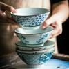 Японская керамическая миска для риса и лапши, 5,7/7,5 дюймов - Большая, Креативный дизайн для супа и салатов