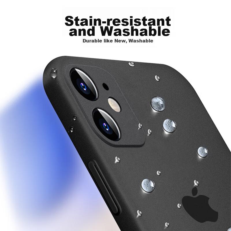 NEYAA IPhone 11 Case, Protective Cover with Full Lens Protection, Ultra-Thin Transparent Frosted Shockproof Soft, Distant Mountain Blue