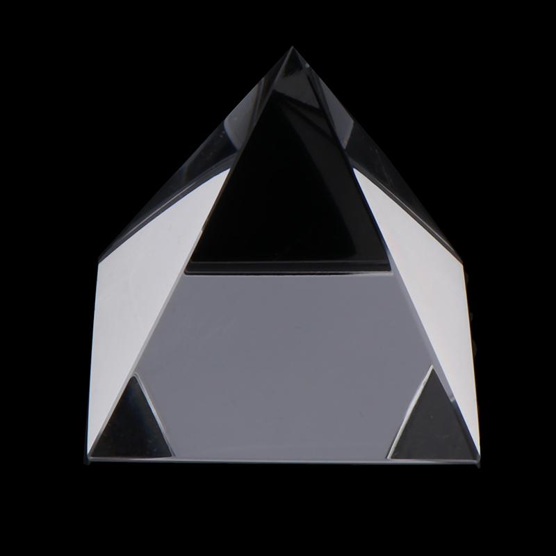 1 шт. прозрачная 4/5/6/7/8 см длина стороны прямоугольная пирамида многогранная призма оптическое стекло белая пирамида