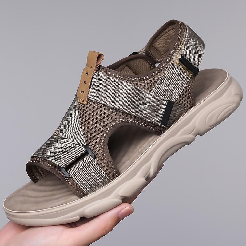 Летние мужские сандалии Мужские шлепанцы Уличные Пляжные Повседневные Плоская подошва Домашний Отдых Нескользящие Классические Мужские Шлепанцы Мужские Zapatos Hombre