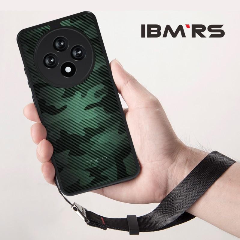 Противоударный чехол OPPO Reno 12F/F27 с камуфляжем и ремешком