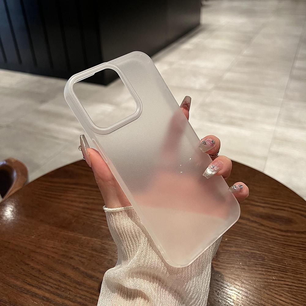 Роскошный матовый силиконовый мягкий чехол для iPhone 15 14 13 12 11 Pro Max Plus Mini прозрачный черный матовый чехол ультратонкий TPU Shell