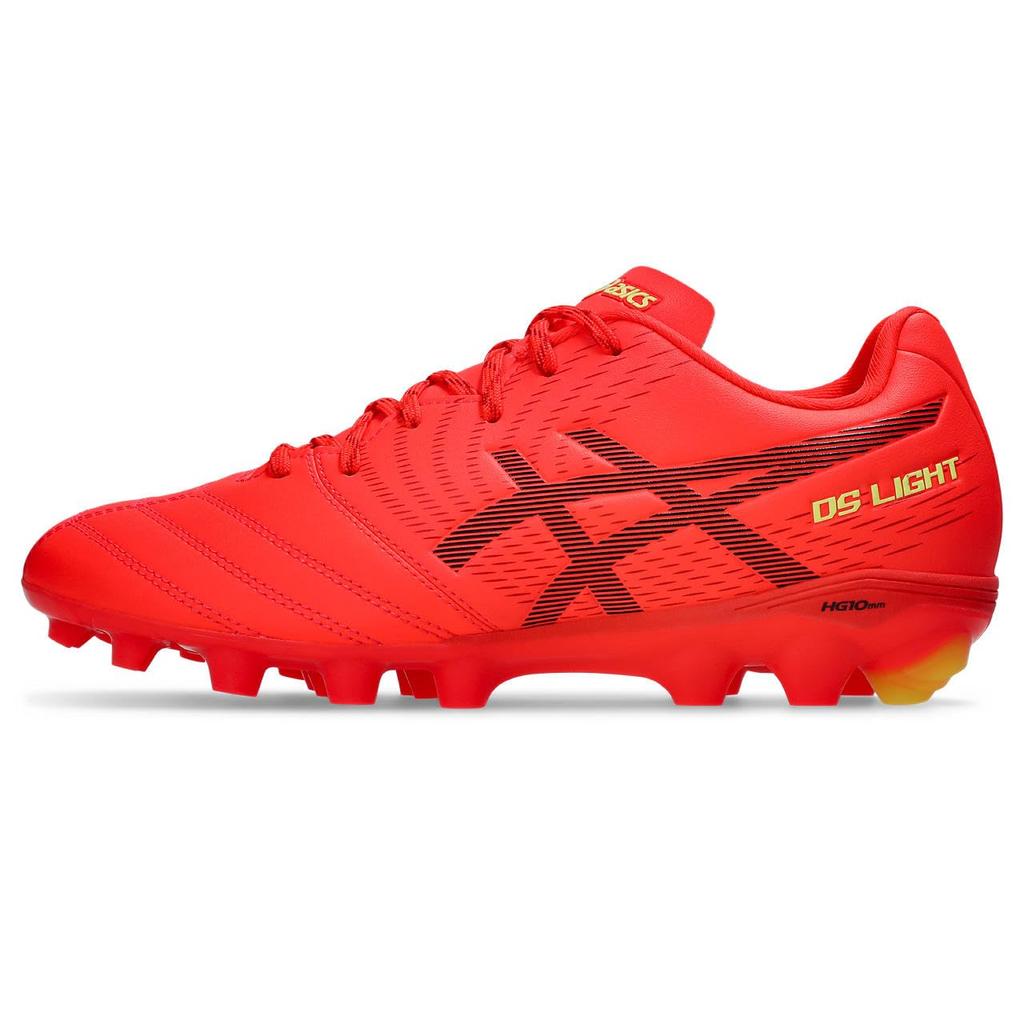 Asics DS LIGHT JR GS 1104A054 Soccer Size 600 Size 2E Shoes, Unisex, (Flash Red/Black), 24.0 Cm,