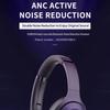 TWS Gaming/Gaming TWS Super Bass Bluetooth 5.0 ANC Noise Cancellation Headphones Over Ear Wireless Over Ear Headset HIFI Deep Bass