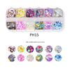 1 Box Holographic Flakes Nail Glitter Iridescent Shiny DIY Butterfly Laser Star Love Heart Sequins for Acrylic Nails Decorations