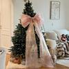 Oversized Hanging Pendant Organza Material Giant Xmas Bow Christmas Tree Decor  Outdoor Decor
