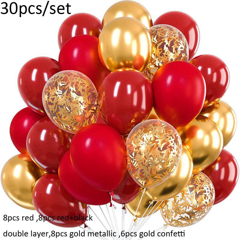 30 шт., металлические латексные шары Globos, конфетти, прозрачные воздушные шары, свадебное украшение, детский душ, декор для свадьбы, дня рождения