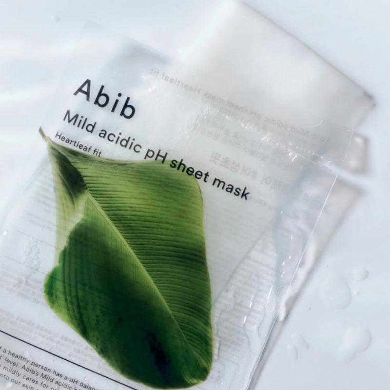 ABIB Мягкая кислотная pH тканевая маска Heartleaf Fit 10 листов