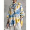 New European American Women's Loose Printed Shirt, Casual Fashion Niche Design Top for Early Autumn