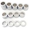 13 PCS CNC Billet Wheel Axle Spacer Kit I.D. 1.0'' - O.D. 1-1/2" for Harley  Bobbers and Choppers (Chrome)