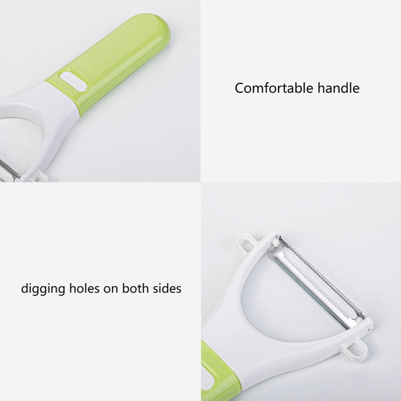 Нож для очистки овощей Терка из нержавеющей стали Керамический кухонный нож для фруктов Нож для резки Портативный скребок