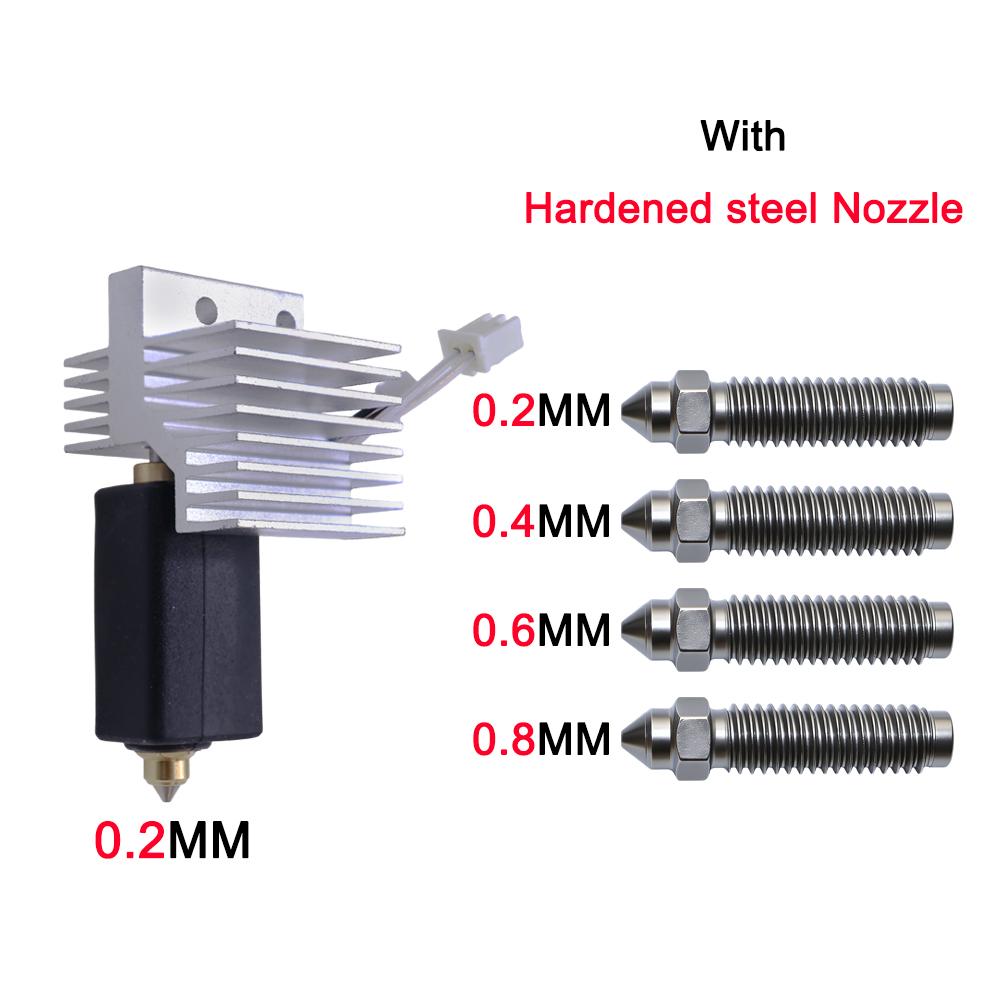 Upgrade Hotend For Centauri Carbon Extruder 0.2/0.4/0.6/0.8mm Hotend Kit For Elegoo centauri carbon nozzle 3D Printer Parts