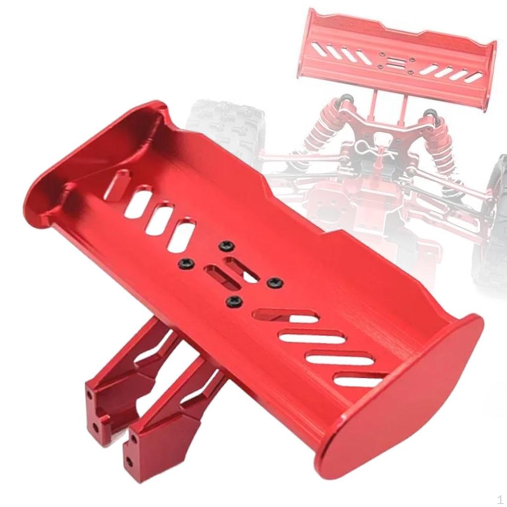 RC Tail Wing 1/14 1/12 Rear Spoiler Easy Installation Modification Bracket Aluminum