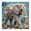 Exquisite Faux Pearl Bead Painting Kits Luxury Rhinestone Kit 25x25cm DIY Resin Art with Animal Handmade Craft Projects for Adults Floral Patterns,