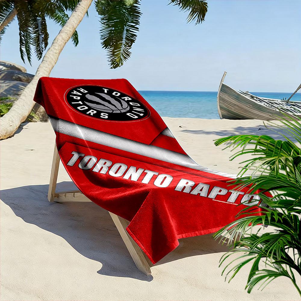 Giant Beach Towel with Toronto Raptors Basketball Logo, Quick Dry Microfiber, Soft Absorbent, for Basketball Fan Beach