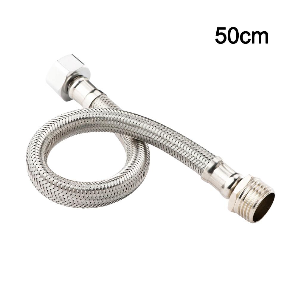 Удлинительная трубка-распылитель из нержавеющей стали длиной 20-200 см, армированный шланг, прочный, гибкий душевой шланг