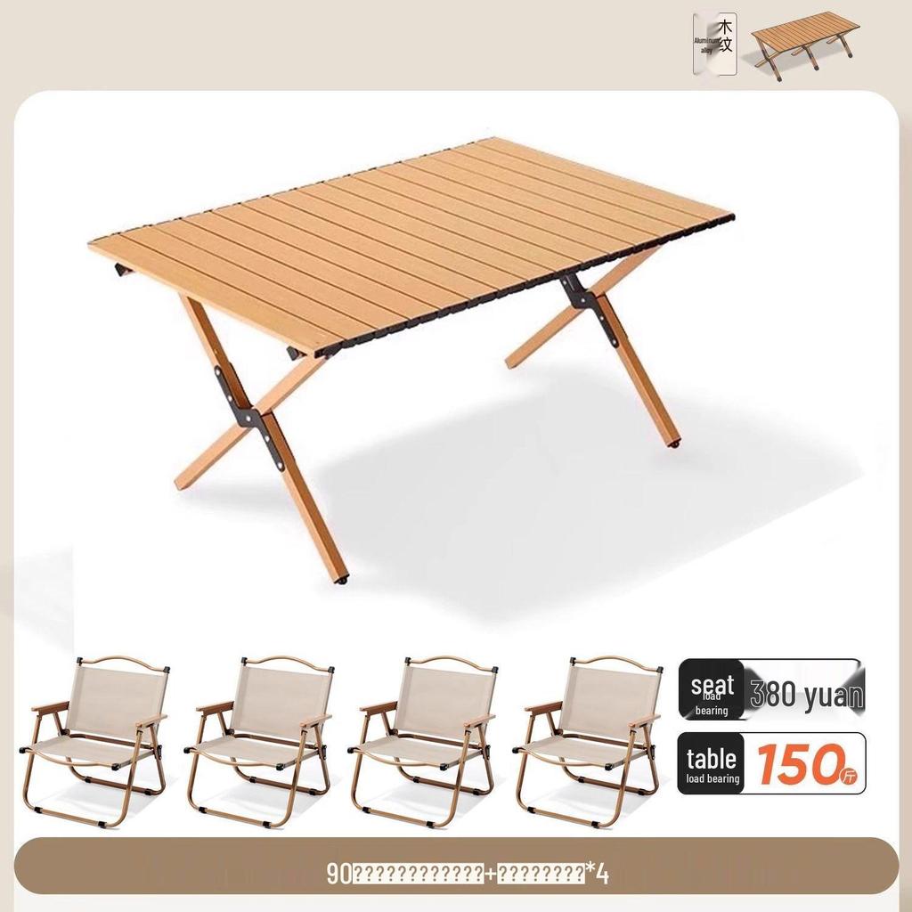 Складной металлический набор стола и стульев для использования на открытом воздухе - Идеально подходит для кемпинга, патио, ночных рынков и уличной торговли