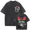 The Weeknd XO Tour 2026 Винтажная стираная футболка Мужская Женская Поп-музыка Футболки с коротким рукавом Рэп Хип-Хоп Готическая одежда Футболки