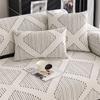 Autumn Home Chenille Striped Slipcover Funda Sofa Mat Non-slip White Sofa Cushion Couch Sofa Covers Mat