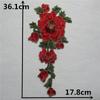 Red Green I Embroidery Hollow Embroidery Sewing Lace Collar Flower Diy Decorative Clothing Decal Accessories