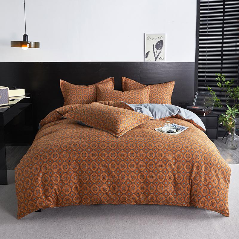 Пододеяльник Двухслойный комплект постельного белья Yann Retro Комплект постельного белья Постельное белье Queen King Size Наволочки