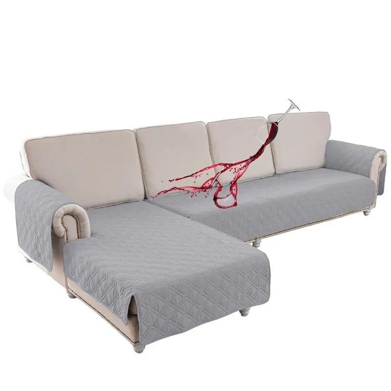 Водонепроницаемый чехол для дивана, стеганый противоскользящий чехол для дивана, угловой диван для гостиной, L-образный коврик для дивана для кошек, собак, защита детской мебели