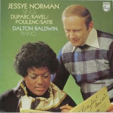LP Пластинка ДЖЕССИ НОРМАН ДАЛТОН БАЛДВИН ДЮПА Jessye Norman Исполняет Дюпарка Равеля 9500356 PHILIPS 1977 Нидерланды Классика Б/У