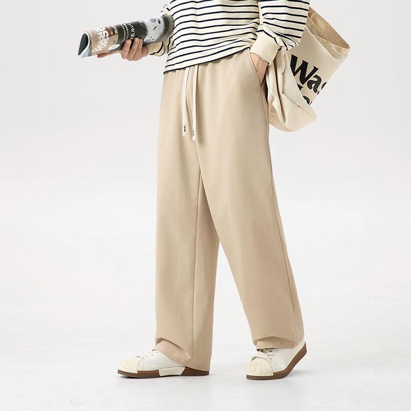 Мужские трикотажные брюки VANCL свободного кроя с прямыми штанинами