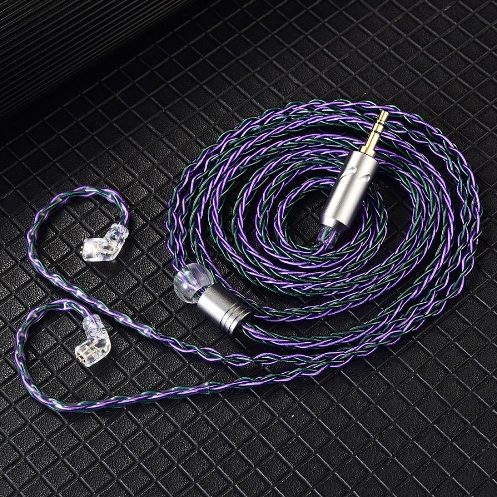8-Strand QKZ T1 Headphone Upgrade Cord 2Pin KZ Earphone Replacement Cable Music Enthusiasts