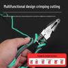 8" Industrial Grade Multifunctional Pliers: Slip Joint, Electrician's, Wire Strippers, Needle Nose, 9" Labor-Saving for Household.