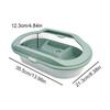 With Basking Island Detachable Plastic Reptile House Reptile Habitat Turtle Tank Turtle Feeding Box
