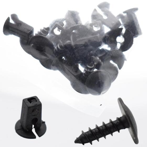 10 компл., зажимы для крепления брызговика, винты, фиксатор для Volkswagen VW Passat B5 B6 B7 CC Golf MK6 Tiguan Touran Polo