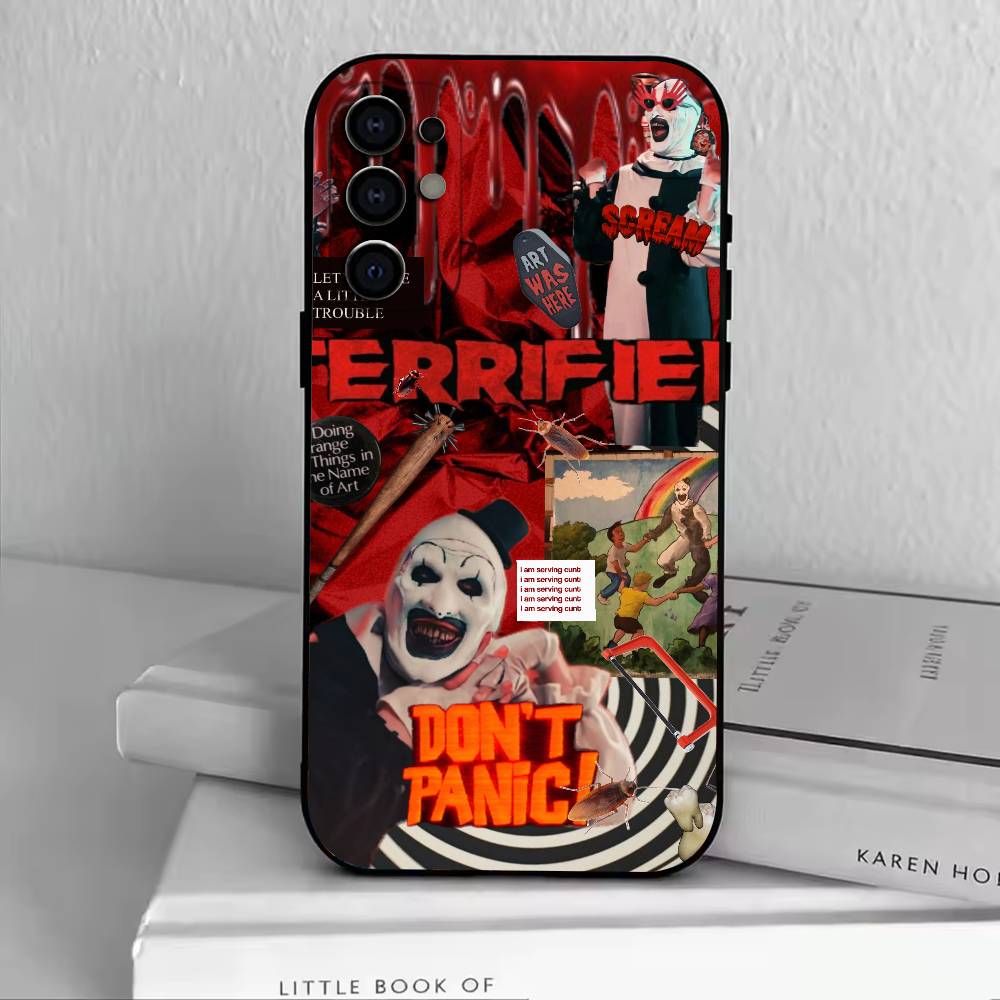 Чехол для телефона Gothic-Terrifier-Art the Clown Черный Силиконовый Мягкий Для Samsung S25,S24,S21,S22,S23,S30,Ultra,S20,Plus,Fe,Lite