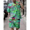 New Men's Shirt Set Shorts And T Shirt Set Sport Designer Casual Shirt Optical Illusion Abstract Graphic Prints T-Shirt Outfits