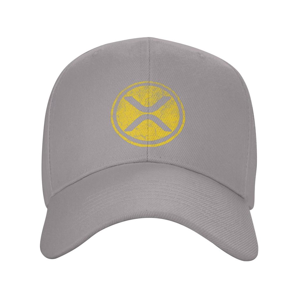 XRP Ripple Crypto Vintage Gold Casual Baseball Cap Summer Trucker Hat Sunscreen Kpop Rock Snapback Cap Unisex Baseball Caps