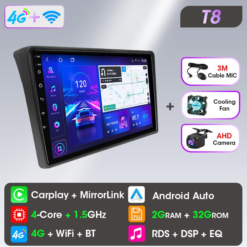Srnubi lecteur multimédia de voiture pour Fiat Ducato 2005-2023 citroën cavalier Peugeot Boxer 2006 - 2022 Carplay Android Navigation automatique