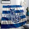 1PC Msv Duisburg Custom Name Patterned Flannel Blanket Suitable For All Seasons For Home Decor Warmth And Comfort Gifts Holiday Present