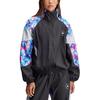 adidas Stella McCartney Collaboration FW24 Бренд Логотип Модный Воротник-стойка Ретро Спортивная Длинный Рукав Куртка Женская Куртка Бирюзовый Черный IW9848