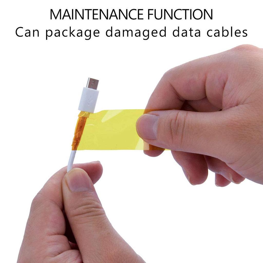 Термостойкая лента шириной 12 мм, длиной 33 м, высокотемпературная изоляционная лента PI для технического обслуживания