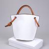 Роскошные брендовые женские сумки-ведра, большая вместимость, одно плечо, завязывающиеся, портативные женские белые сумки